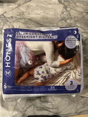 Honest Clean Conscious Overnight Diapers - Size 3